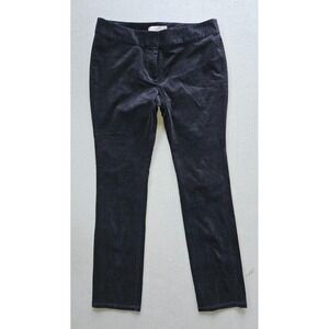 Ann Taylor Loft Petites Marisa Skinny Black Velvet Sz 6P